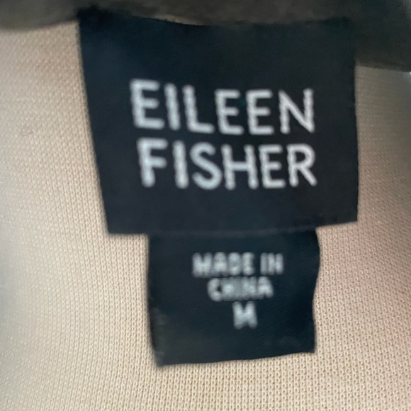Eileen Fisher Loden Green M EUC washable Silk Cardigan - Picture 7 of 9